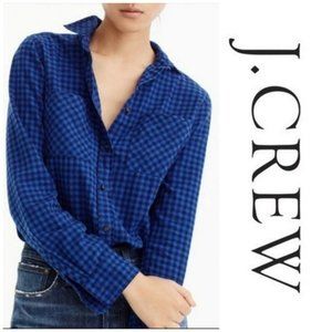 J. Crew Boy Shirt in Mini Buffalo Check